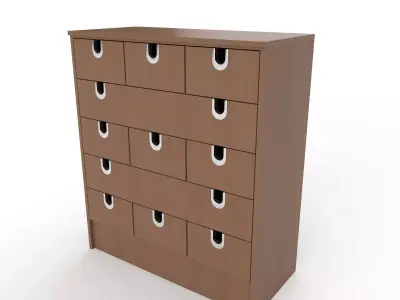 commode 14 Low-poly 3D model