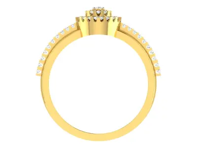 Women Ring  Render 3dm STL OBJ FBX MGX Details 3D print model 7