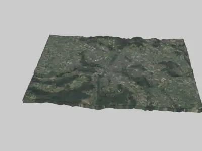 Poznan City Low-poly 3D model