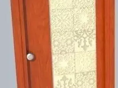 Interior Door Low-poly 3D model get
