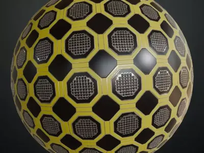 Yellow Metal Surface PBR Seamless Texture