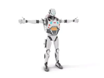 Futuristic Android model pack Low-poly 3D model order