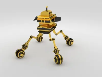 Scifi Robot GR00 3D Model Low-poly 3D model