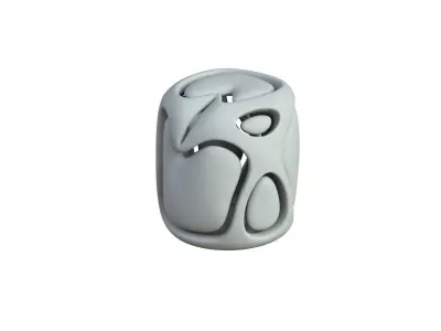 SciFi Cube Object No 67723 Low Poly Shape Low-poly 3D model