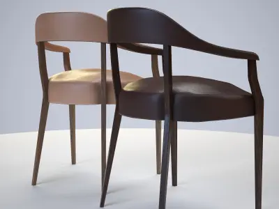 Chair ar vr optimized Low-poly 3D model