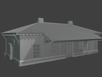 Hyde Park Train Station Detailed Replica 3D print model