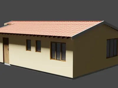 South African house number 9 v2 3D model