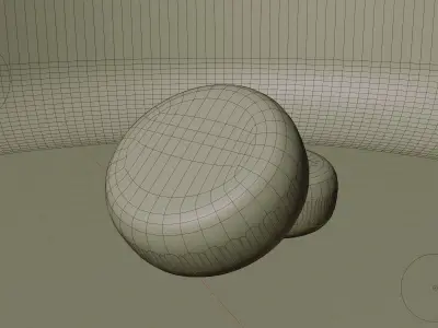 3d model of cheese with materials light and scene Free 3D model