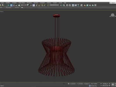Syrma LED Pendant Light Low-poly 3D model