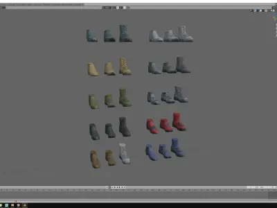 Sci-Fi Boots Low-poly 3D model purchase