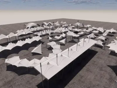 Tensile Structures Collection -A13 3D model