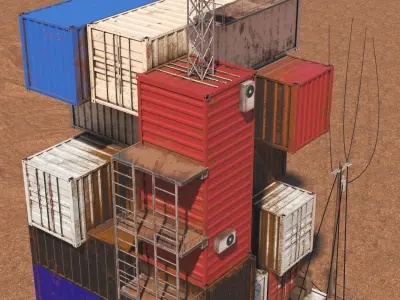 Container Condo 3D model