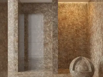 Marble wall 17 3D model