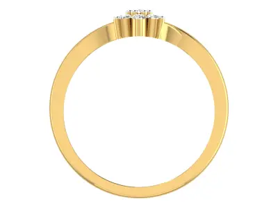 Women Ring  Render 3dm STL OBJ FBX Details 3D print model 11