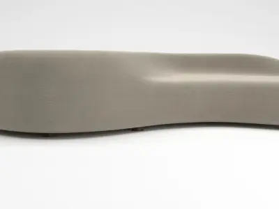 modern sofa Low-poly 3D model 7