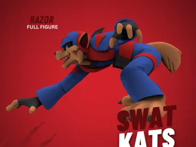 Swat Kats figures - Razor 3D print model
