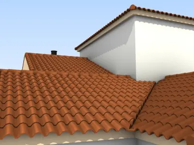 Modular arabic andalusian roofs 3D model