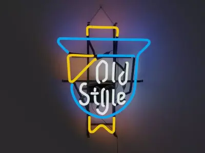 Neon Sign - Old Style Brewing 3D model
