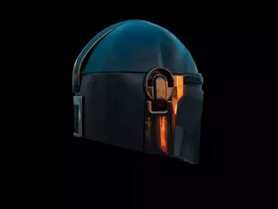 The Mandalorian helmet 3D model
