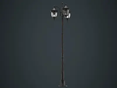 Street Light 3B Low-poly 3D model