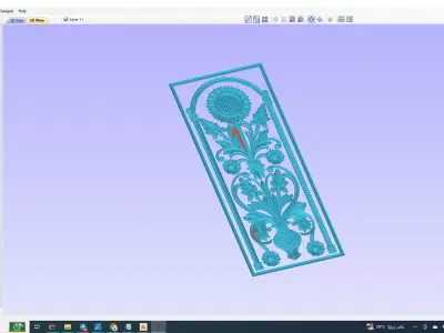 CARVING CNC DOOR 3D model