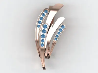 Diamond earring  456 3D print model