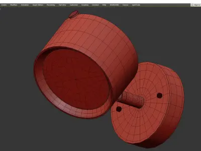 BERNY sconce Low-poly 3D model