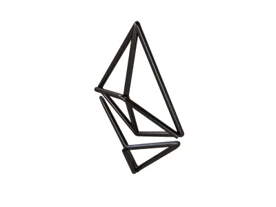 Neon Ethereum v1 006 Low-poly 3D model