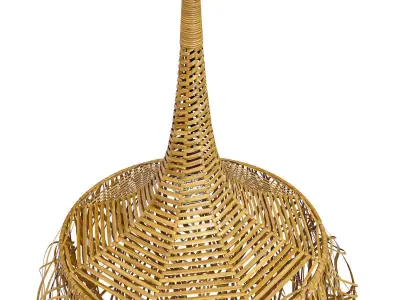 The Honolulu Pendant Natural Lamp Bazar Bizar 3D model