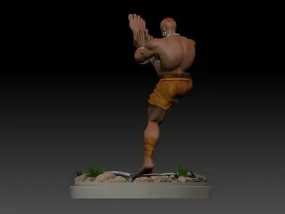 Dhalsim from Street Fighter 3D print model