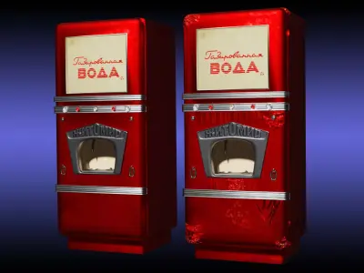 Soviet USSR Water Machine Low-poly 3D model