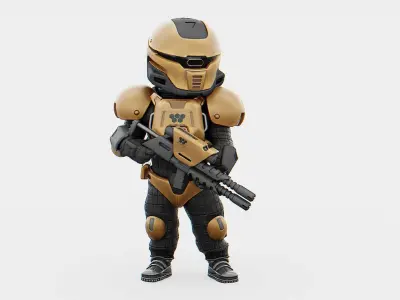 TROOPER XX-2000   RIGGED 3D model
