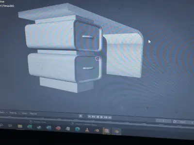 Modern table 3D model shop