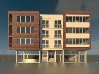 Building Design Revit Model 3D model