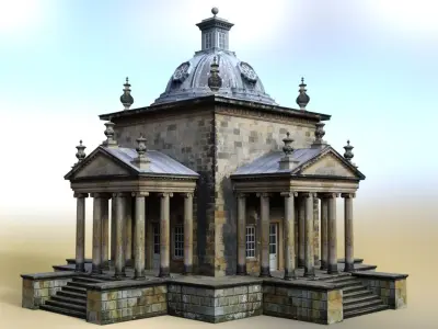 Temple of the Winds Low-poly 3D model