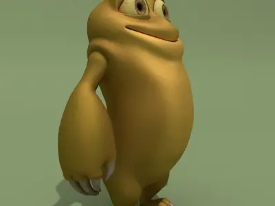 Nice Cartoon Monster Low-poly 3D model