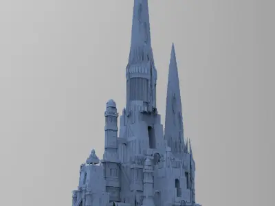 Wizards Master Fortress Towers 2  3D model