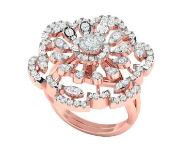 Women Ring  Render 3dm STL OBJ FBX Details 3D print model 370