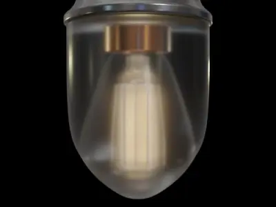 Vintage Pendant Light 3D model purchase