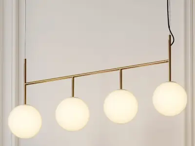 Enu Tr Bulb Suspension Frame Pendant Lamp by Dopo Domani 3D model