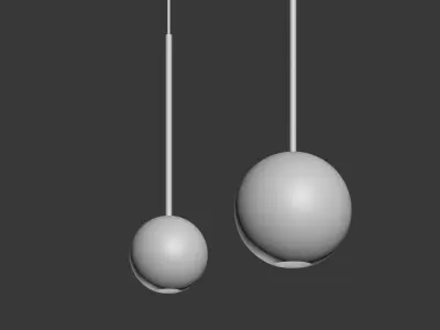 Giopato Coombes Bolle Small Large Pendant 3D model