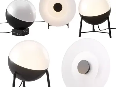 Half and Halos Table Lamp by Milan Iluminacion 3D model