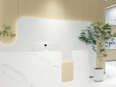 hospital modern entrance of dental 3D model