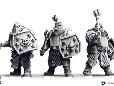 Feudal Guard Abhumans 3D print model