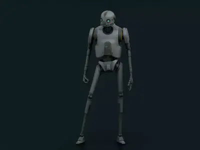 IMPERIAL DROID-02  Rigged for Unreal Engine - Unity - MIXAMO 3D model