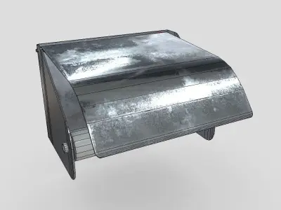 Toilet Roll Holder 6 Low-poly 3D model