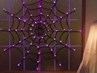 Halloween Spider Web Light 3D model