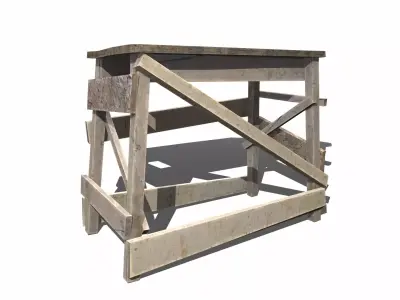 CONSTRUCTION TABLE Low-poly 3D model