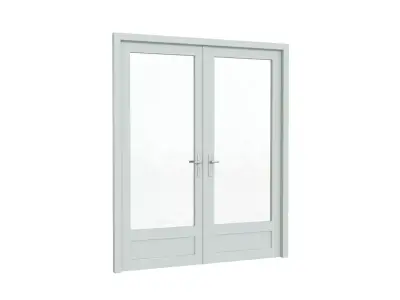 Double Door Glass 3D model