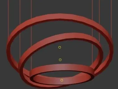 Untitled infinito led pendant light 3D model